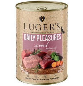 Karma dla psa LUGER'S Daily Pleasures z cielęciną i marchewką 400 g