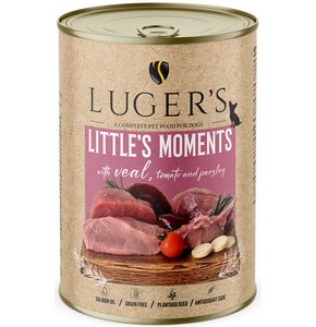 Karma dla psa LUGER'S Little's Moments z cielęciną, pomidorem i pietruszką 400 g