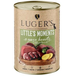 Karma dla psa LUGER'S Little's Moments Gęś z ziemniakiem i brokułem 400 g