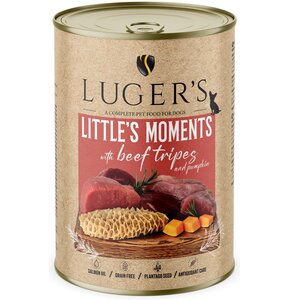 Karma dla psa LUGER'S Little's Moments z żołądkami wołowymi i dynią 400g