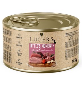 Karma dla psa LUGER'S Little's Moments z cielęciną, pomidorem i pietruszką 185g