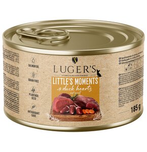 Karma dla psa LUGER'S Little's Moments Serce z kaczki i marchewką 185 g