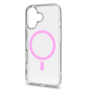 Etui CELLY Gelskinmag do Apple iPhone 16 Przezroczysto-różowy