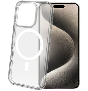 Etui CELLY Gelskinmag do Apple iPhone 16 Pro Przezroczysto-biały