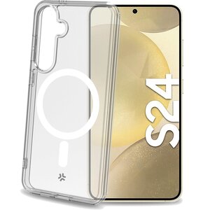 Etui CELLY Gelskinmag do Samsung Galaxy S24 Przezroczysto-biały