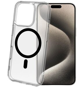 Etui CELLY Gelskinmag do Apple iPhone 16 Pro Max Przezroczysto-czarny