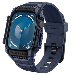 Pasek SPIGEN Rugged Armor Pro do Apple Watch 10 (46 mm) Granatowy