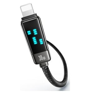 Kabel USB-C - Lightning USAMS Meteor Series 30W 1.2 m Czarny