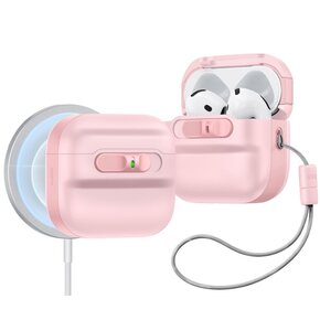 Etui na słuchawki ESR Pulse HaloLock MagSafe do Apple Airpods 4 Różowy