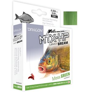 Żyłka DRAGON Millenium MTX-HP Leszcz 0.25 mm / 150 m Oliwkowozielony