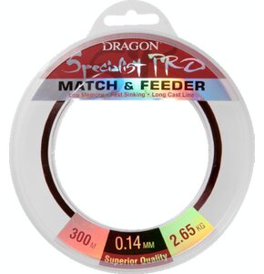 Żyłka DRAGON Specialist Pro Match & Feeder 0.18 mm / 300 m Ciemnobrązowy