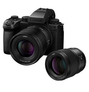 Aparat bezlusterkowy PANASONIC Lumix DC-S5II X (DC-S5M2XCE) Czarny + Obiektyw S-S 50mm f/1.8, Full Frame, 24.2Mpix, 6K30p + Obiektyw PANASONIC S-S85ME 85mm f/1.8