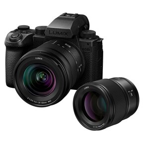 Aparat bezlusterkowy PANASONIC Lumix S5II X (DC-S5M2X) Czarny + Obiektyw 20-60mm  f/3.5-5.6, Full Frame, 24.2Mpix, 6K30p + Obiektyw PANASONIC S-S85ME 85mm f/1.8