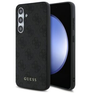 Etui GUESS 4G Metal Gold Logo do Samsung Galaxy S24 FE Szary