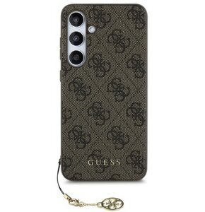 Etui GUESS 4G Charms Collection do Samsung Galaxy S24 FE Brązowy