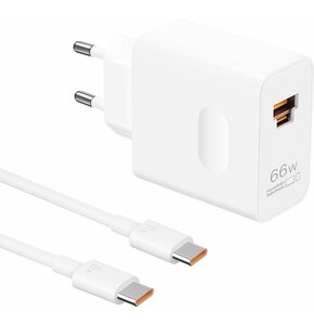 Ładowarka sieciowa HUAWEI SuperCharge 66W Biały + Kabel USB-C