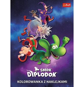 Kolorowanka Smok Diplodok z naklejkami (miękka okładka)