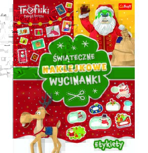 Książka z naklejkami Trefliki Ratują Święta Świąteczne naklejkowe wycinanki Etykiety (miękka okładka)
