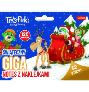 Kolorowanka Trefliki Ratują Święta Świąteczny Giga notes z naklejkami (miękka okładka)