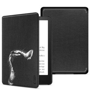 Etui na Kindle Paperwhite VI/6/Colorsoft/Signature Edition TECH-PROTECT SmartCase Czarny Kot