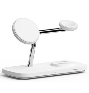 Ładowarka indukcyjna RINGKE 3in1 QI2 Magnetic Magsafe Wireless Biały