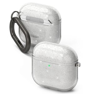 Etui na słuchawki RINGKE Air do Apple Airpods 4 Przezroczysty Brokat