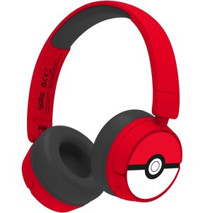 Słuchawki nauszne OTL Pokemon Poke Ball Czerwono-czarny