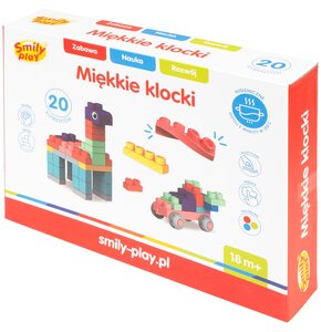 Klocki plastikowe SMILY PLAY Miękkie SP84944