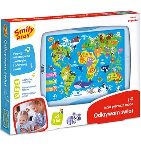 Zabawka interaktywna SMILY PLAY Odkrywam świat Moja pierwsza mapa SP98303