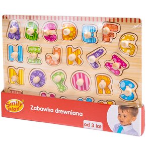 Układanka SMILY PLAY Literki SPW83601 (26 elementów)
