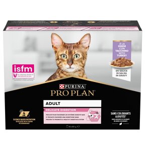 Karma dla kota PURINA Pro Plan Adult Delicate Digestion Indyk (10 x 85 g)