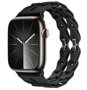 Pasek LUNA A00279 do Apple Watch 3/4/5/6/7/8/9/SE (38/40/41mm) Czarny