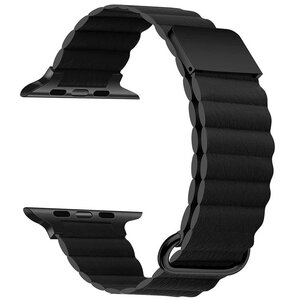 Pasek LUNA A00293 do Apple Watch 3/4/5/6/7/8/9/SE (38/40/41mm) Czarny