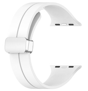 Pasek LUNA A00285 do Apple Watch 3/4/5/6/7/8/9/SE (38/40/41mm) Biały