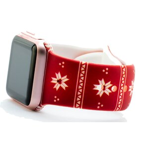 Pasek LUNA do Apple Watch 8/9/SE (40/41 mm) A318 Edycja świąteczna zakolanówki
