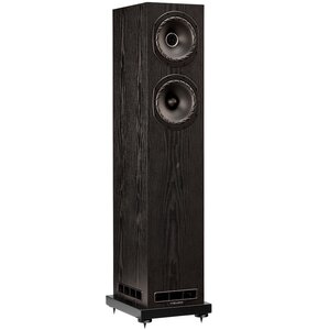 Podłogowa kolumna głośnikowa FYNE AUDIO F501E Czarny jesion (1 szt.) ,Obudowa MDF, Typ Bass Reflex, Technologia BassTrax