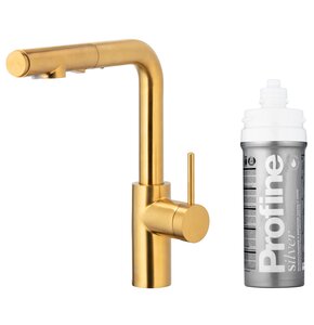 Bateria KFA ARMATURA Duero Pure Basic 6623-114-31 z filtrem Złoto szczotkowane