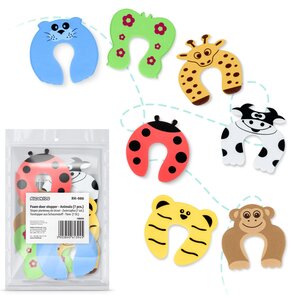 Stoper do drzwi RICOKIDS 798600 Zwierzaki (7 szt.)