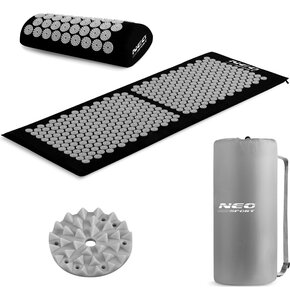 Mata do akupresury NEO-SPORT NS-901 Czarno-szary