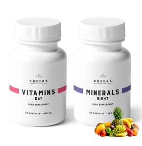 Witaminy i minerały CHEERS Multiwitamina Dzień i Noc (2 x 30 kapsułek)
