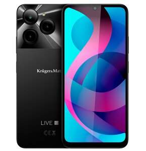 Smartfon KRUGER&MATZ Live 12 8/256GB 6.75" 90Hz Czarny