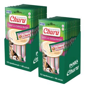 Przysmak dla psa INABA Churu Kurczak z łososiem 96 x 14 g