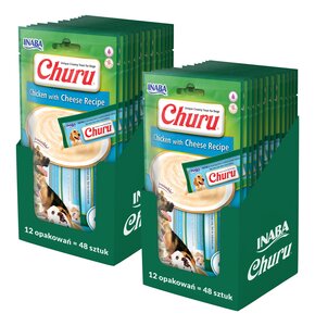 Przysmak dla psa INABA Churu Kurczak z serem 96 x 14 g