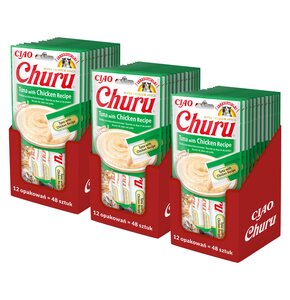 Przysmak dla kota INABA Ciao Churu Tuńczyk z kurczakiem 144 x 14 g