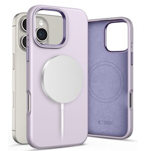 Etui TECH-PROTECT Silicone Pure MagSafe do Apple iPhone 16 Pro Fioletowy