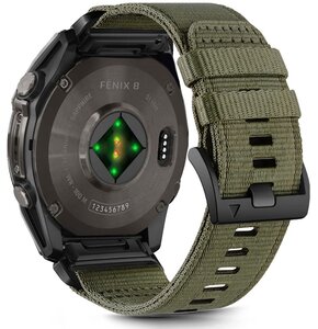 Pasek TECH-PROTECT Nylon Classic do Garmin Fenix 5X/5X Plus/6X/6X Pro/7X/8 (51 mm) Zielony