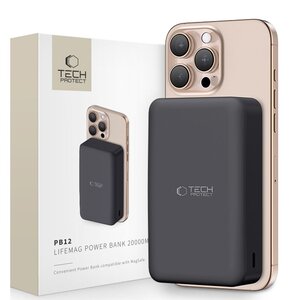 Powerbank TECH-PROTECT PB12 Lifemag 20000 mAh Czarny
