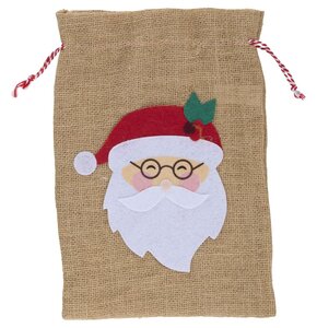 Worek na prezenty SASKA CHRISTMAS Articasa 23 x 30 cm Mikołaj