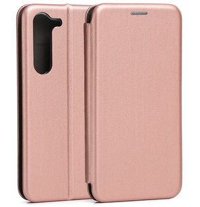Etui BELINE Book Magnetic do Samsung Galaxy S24 FE Różowo-złoty