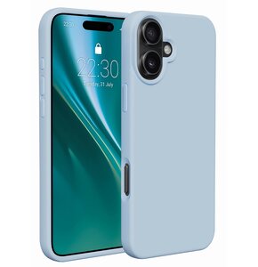 Etui ETTERI Silicone do Apple iPhone 16 Jasnoniebieski